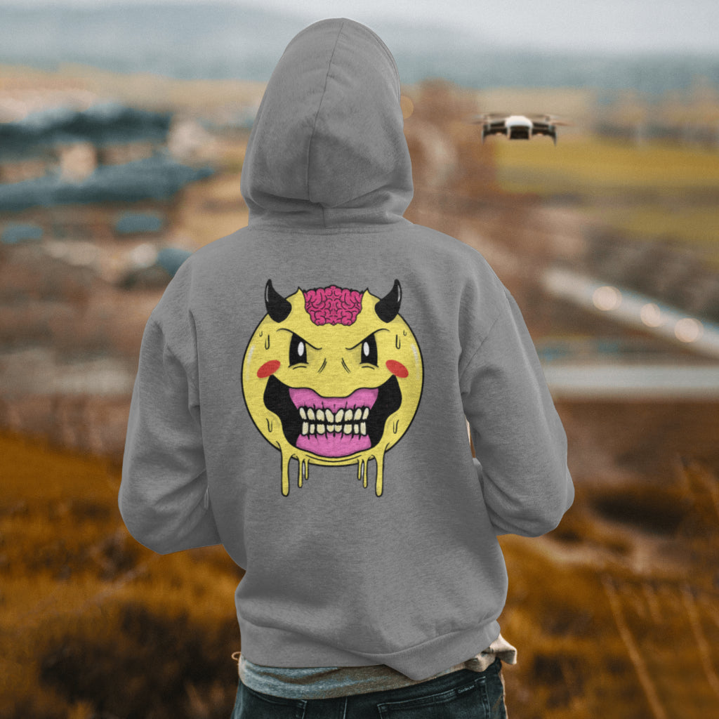 Sudadera con capucha de carita feliz
