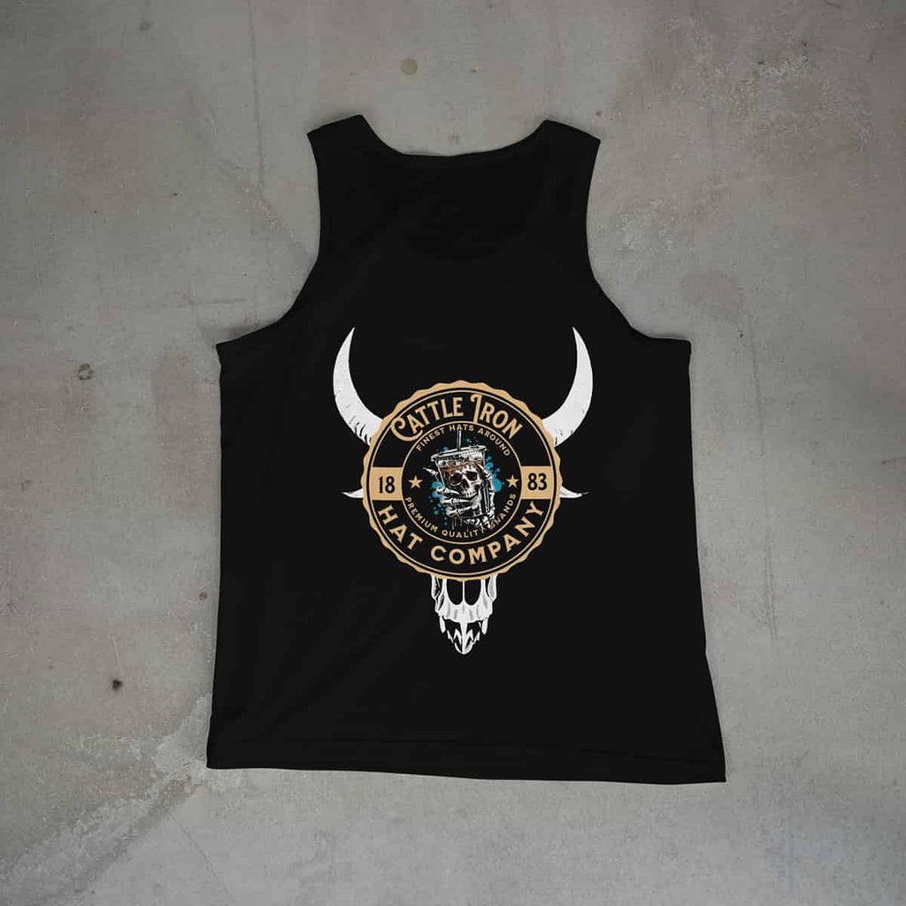 Camiseta sin mangas de Ganado, Hierro y Café