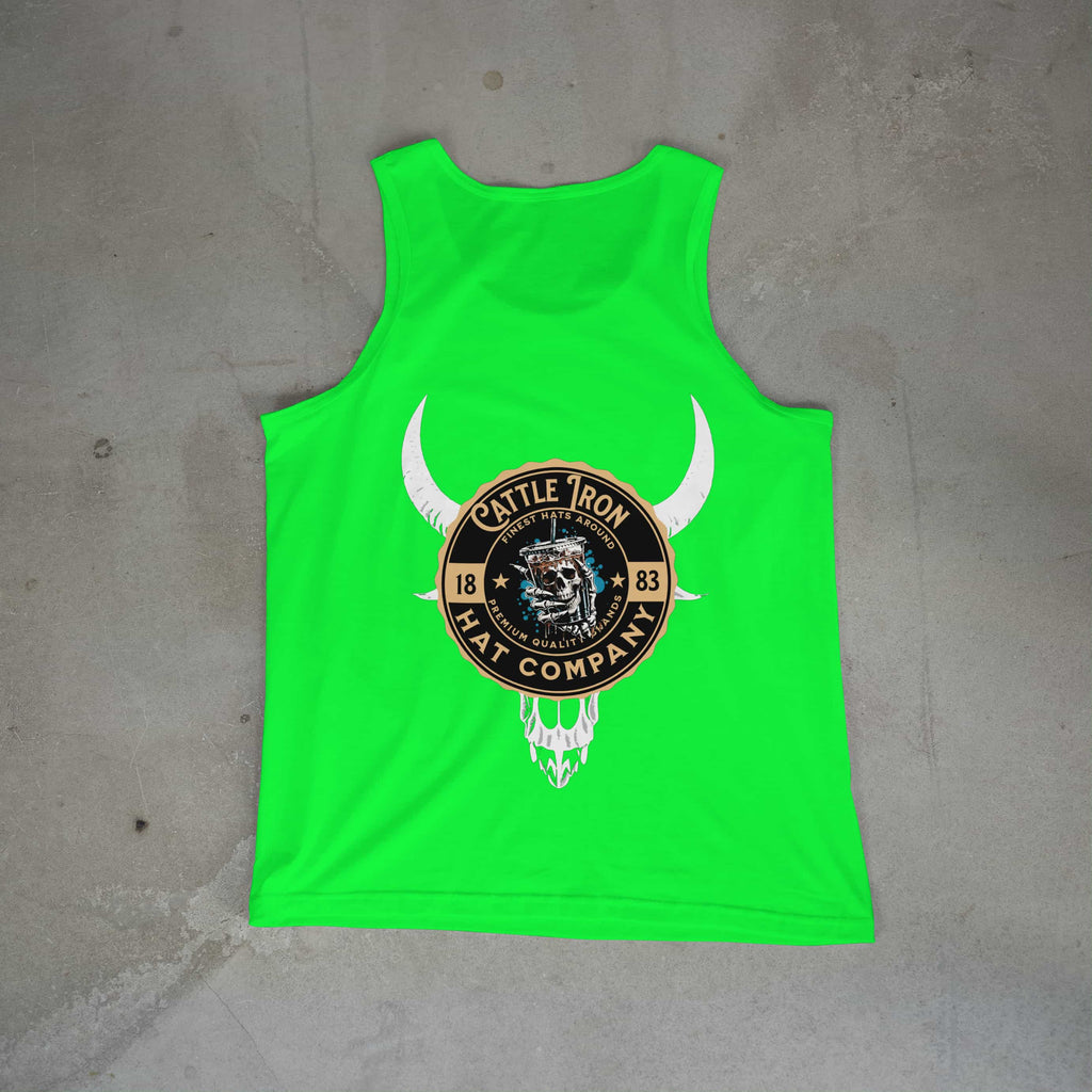 Camiseta sin mangas de Ganado, Hierro y Café