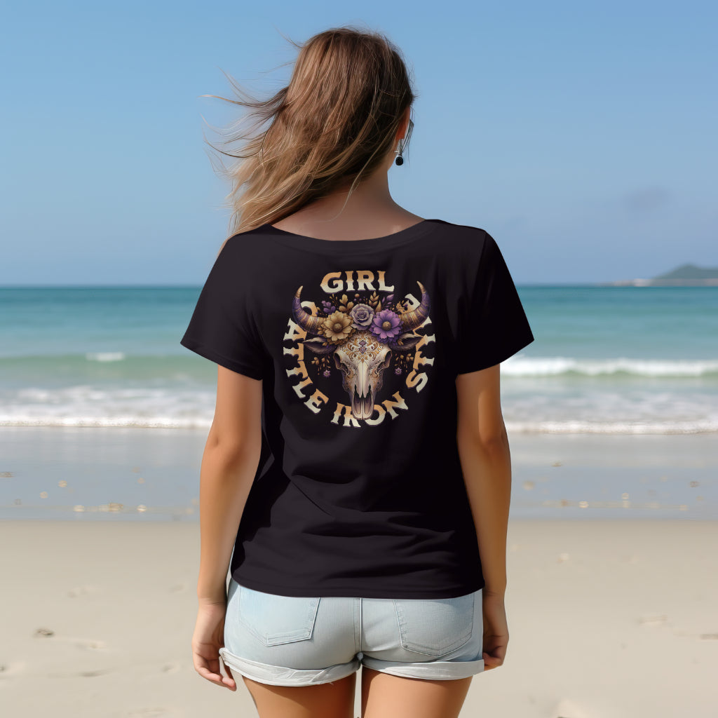 Camiseta de manga corta para mujer Cattle Iron