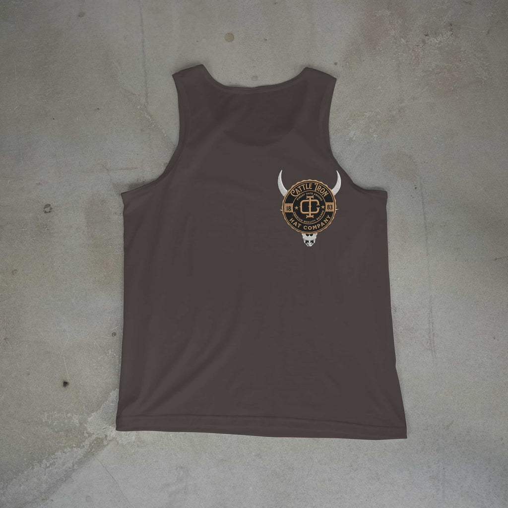Kein Aufgeben in diesem Cowboy-Tanktop