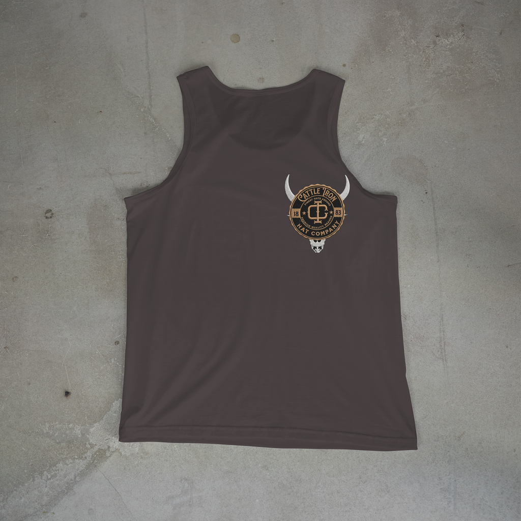 Kein Aufgeben in diesem Cowboy-Tanktop