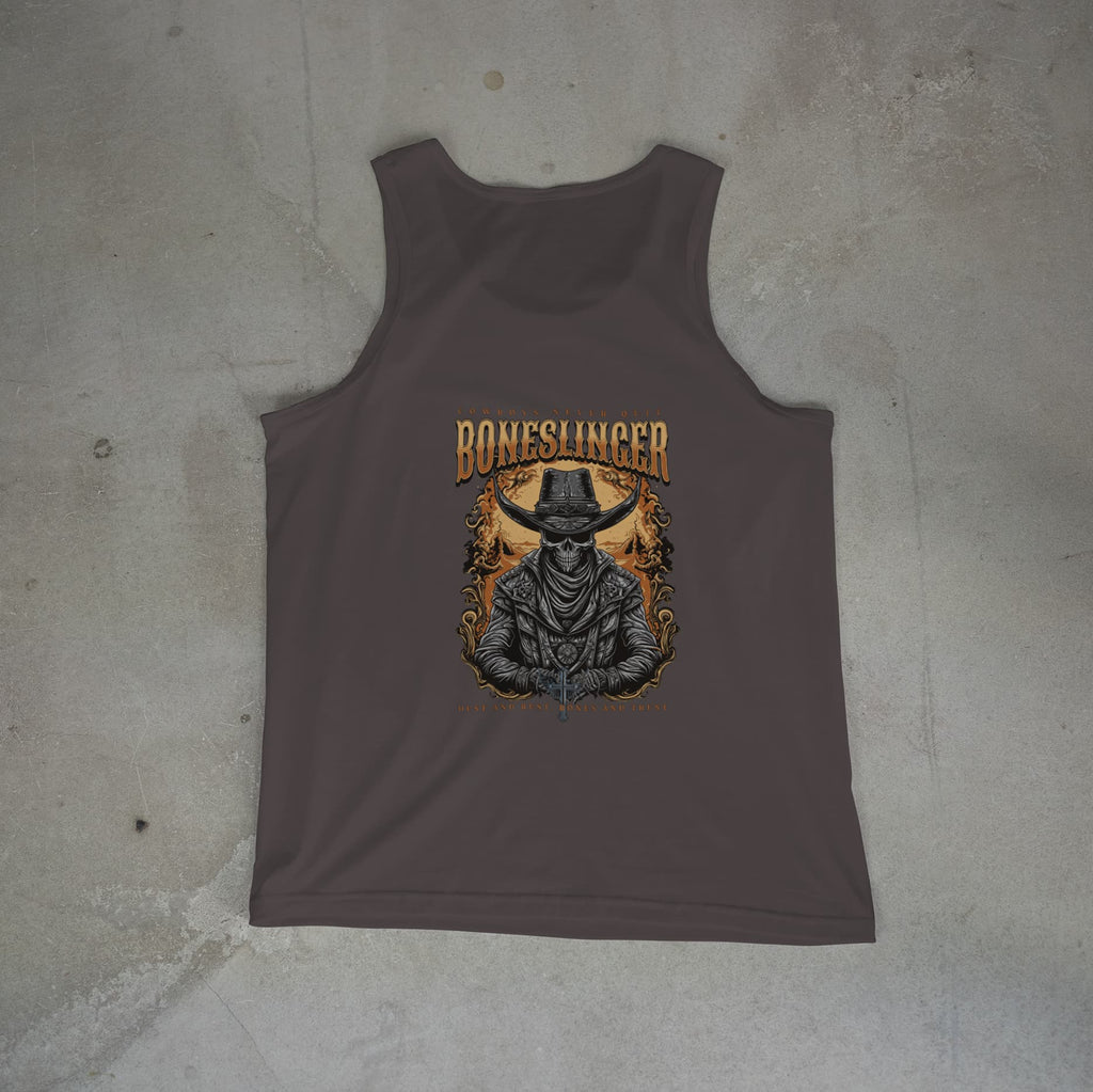 Kein Aufgeben in diesem Cowboy-Tanktop