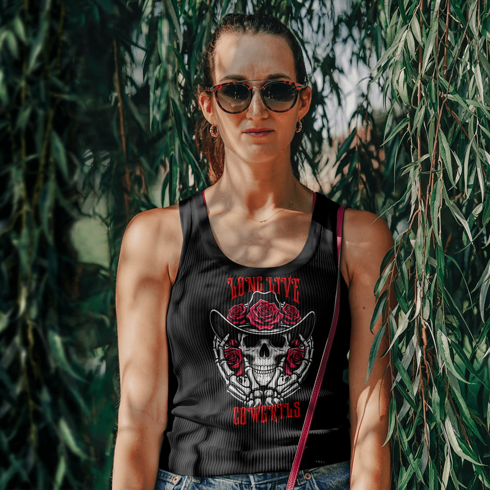 Rose Cowgirl Tank Top