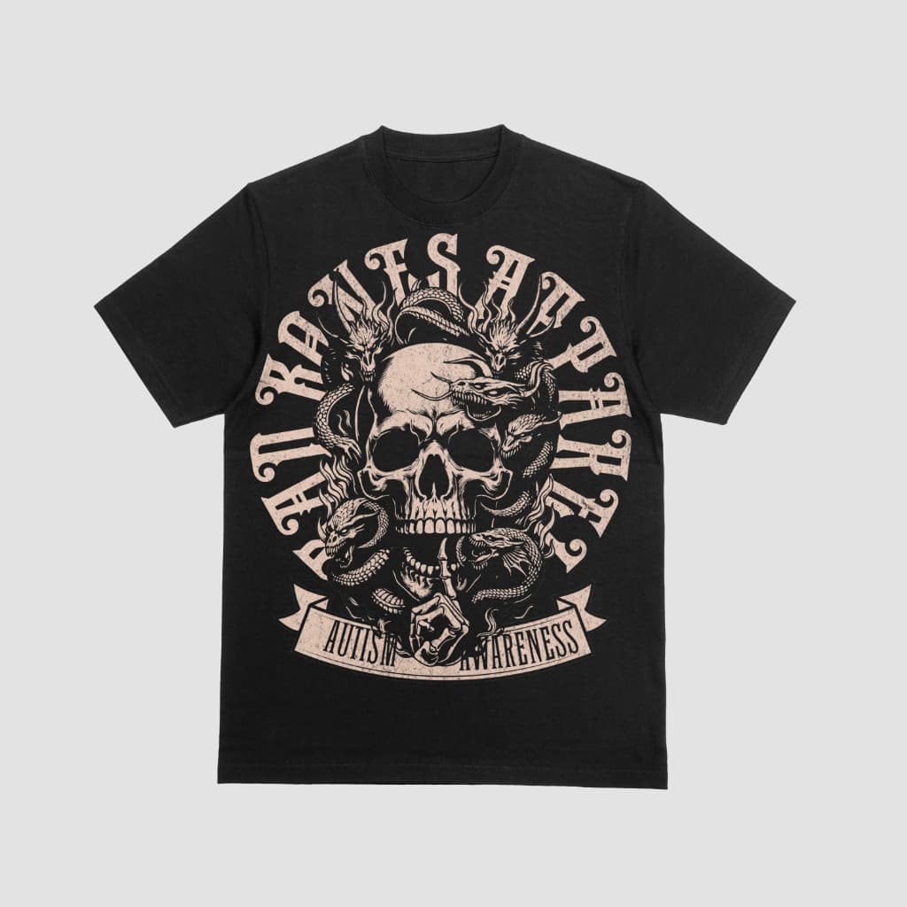Camiseta para hombre "Autismo Huesos Malos #2"