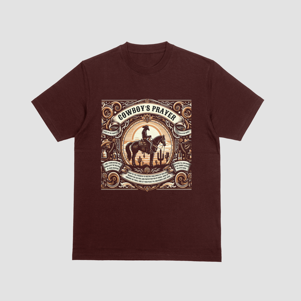Camiseta de oración vaquera